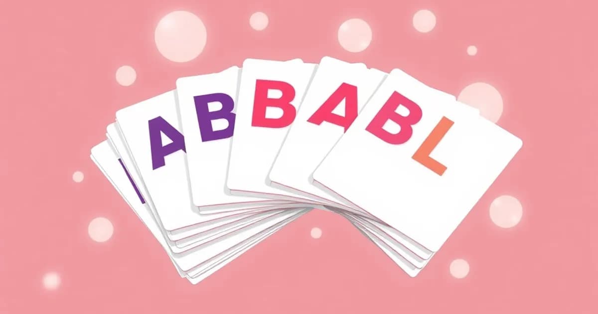 Letter flashcards - study with AI flashcards and spaced repetition