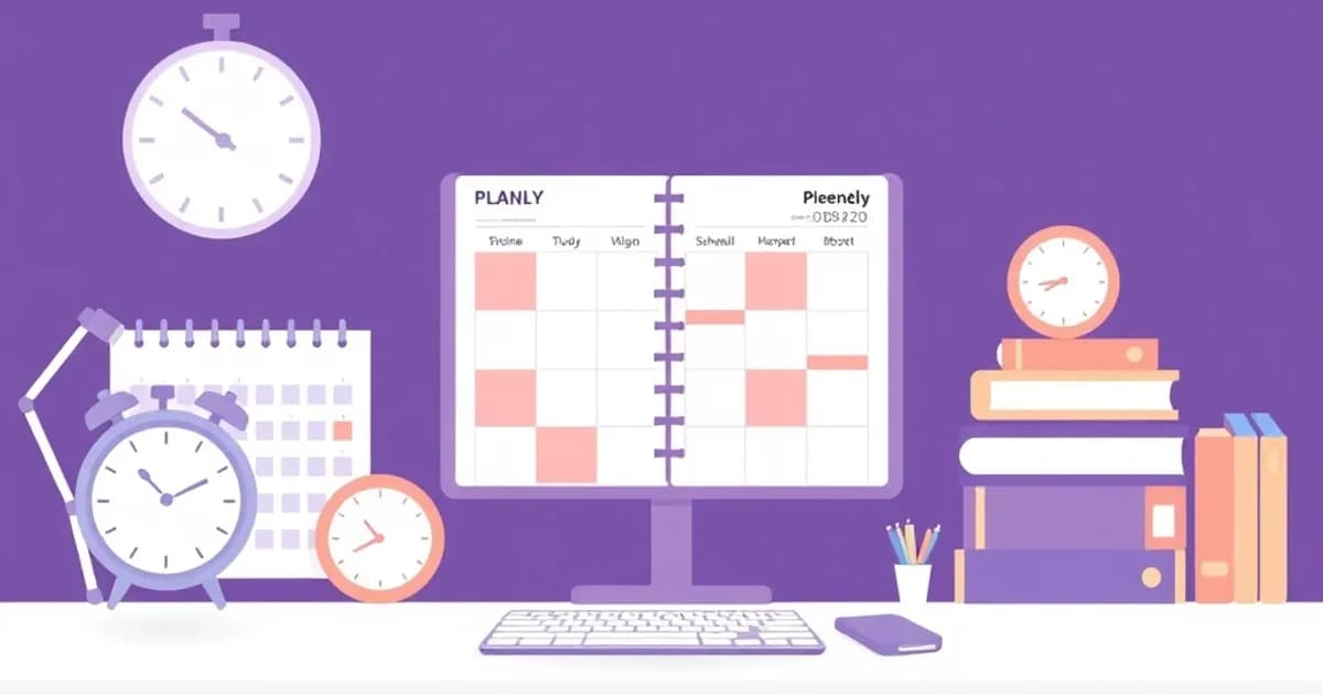 Study schedule planner - study with AI flashcards and spaced repetition