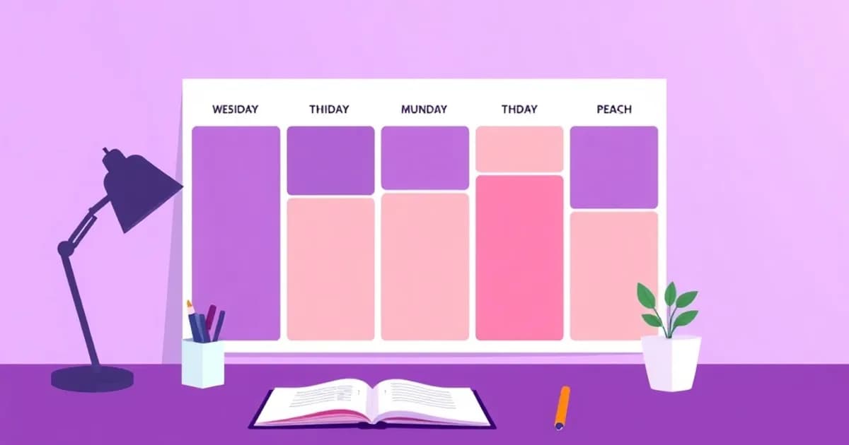 Study schedule template - study with AI flashcards and spaced repetition