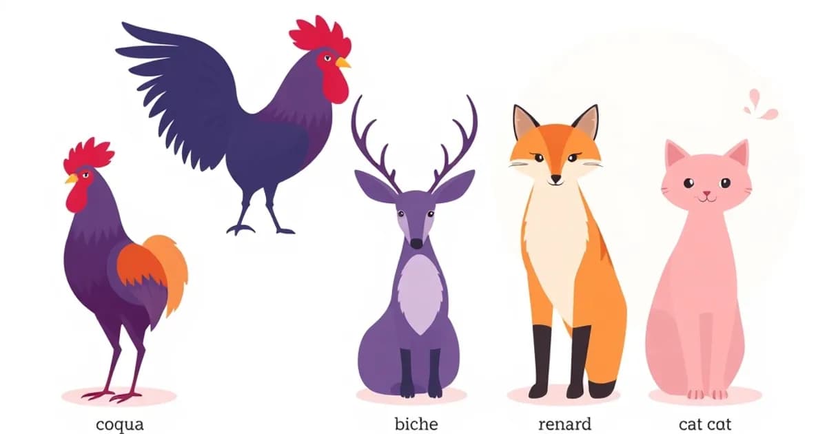 French animals - study with AI flashcards and spaced repetition