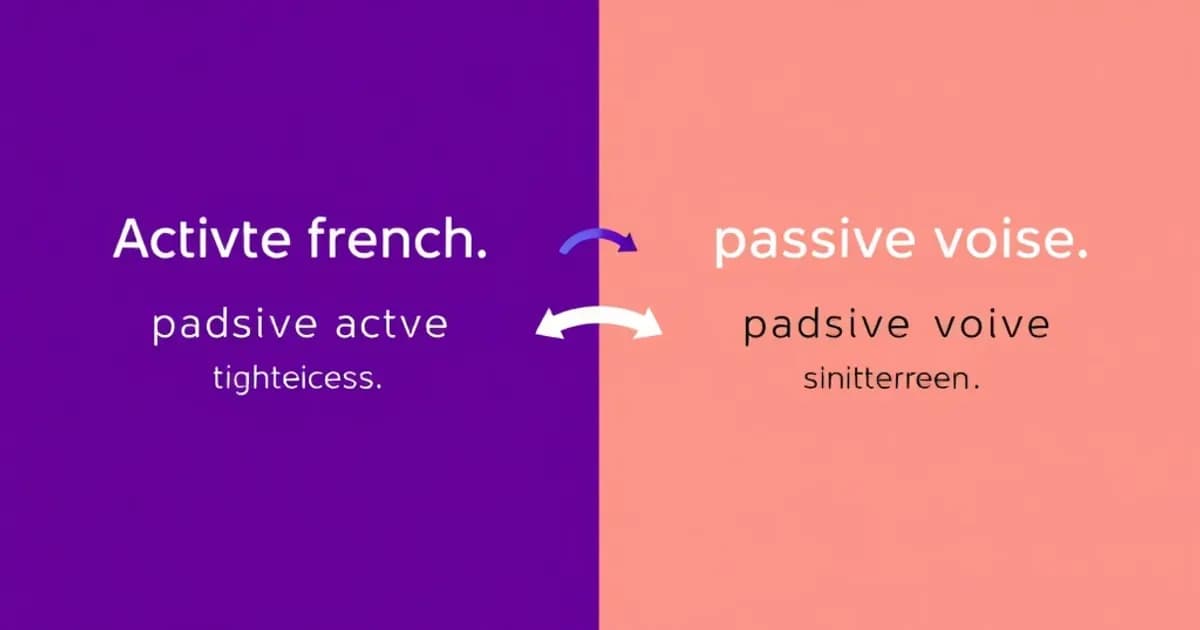 French passive voice - study with AI flashcards and spaced repetition