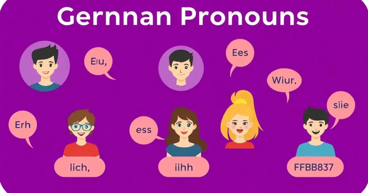 German personal pronouns - study with AI flashcards and spaced repetition