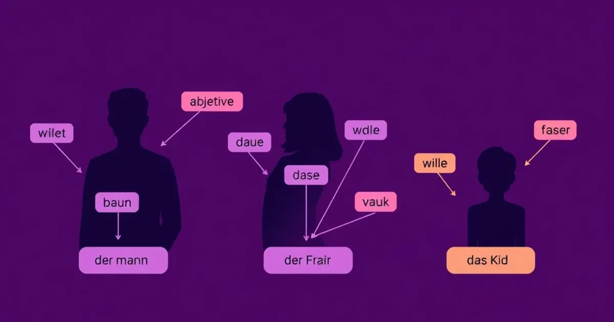 German adjectives agreement - study with AI flashcards and spaced repetition
