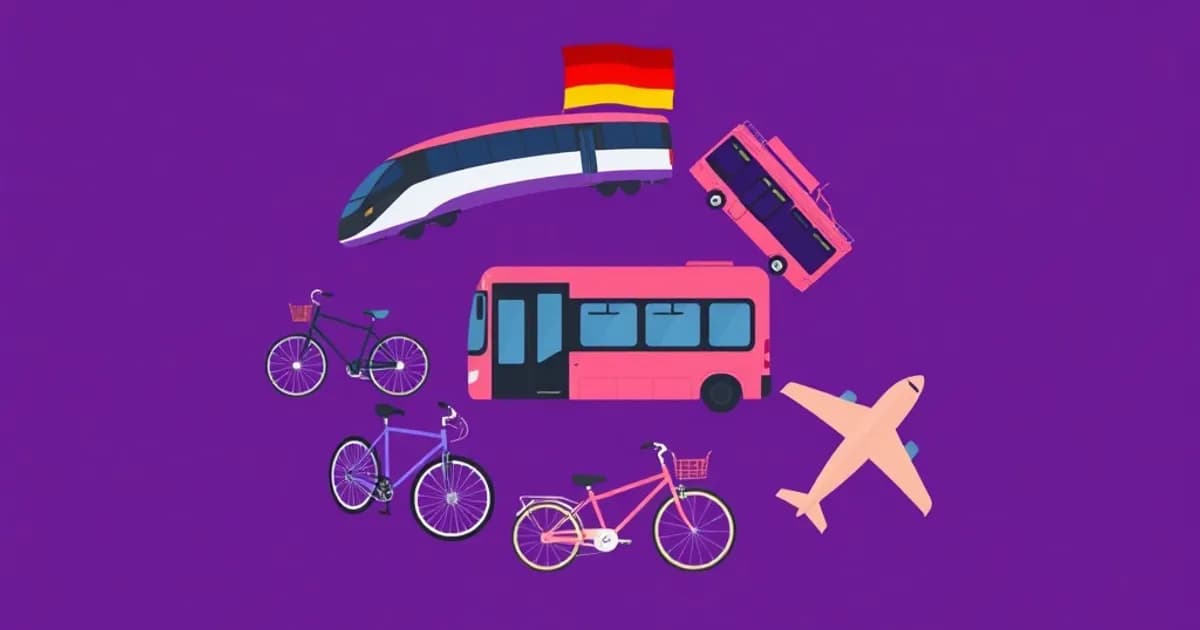 German transportation vocabulary - study with AI flashcards and spaced repetition