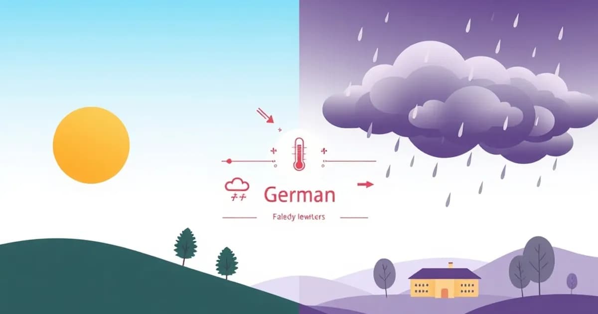 German weather vocabulary - study with AI flashcards and spaced repetition