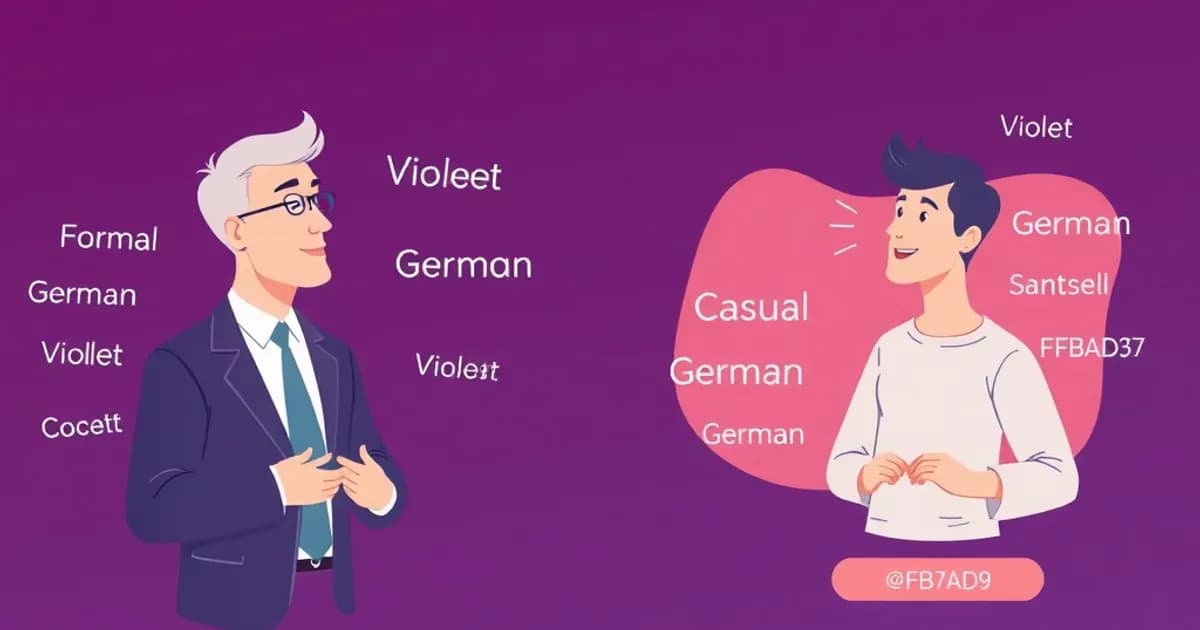 German formal register language - study with AI flashcards and spaced repetition