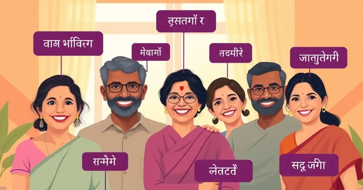 Hindi family vocabulary - study with AI flashcards and spaced repetition