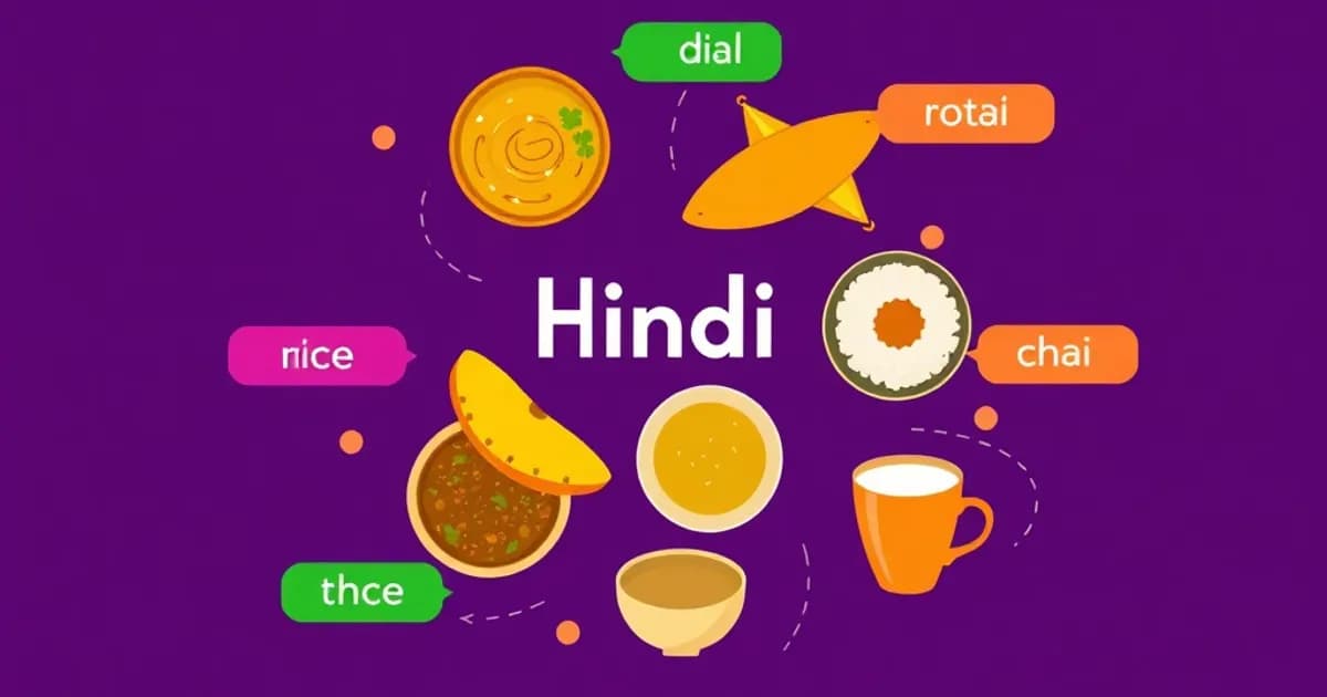 Hindi food vocabulary - study with AI flashcards and spaced repetition