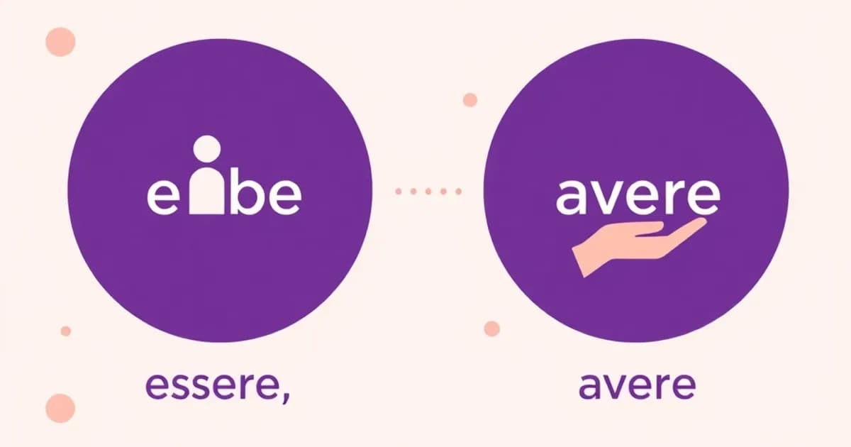 Italian basic verbs essere avere - study with AI flashcards and spaced repetition