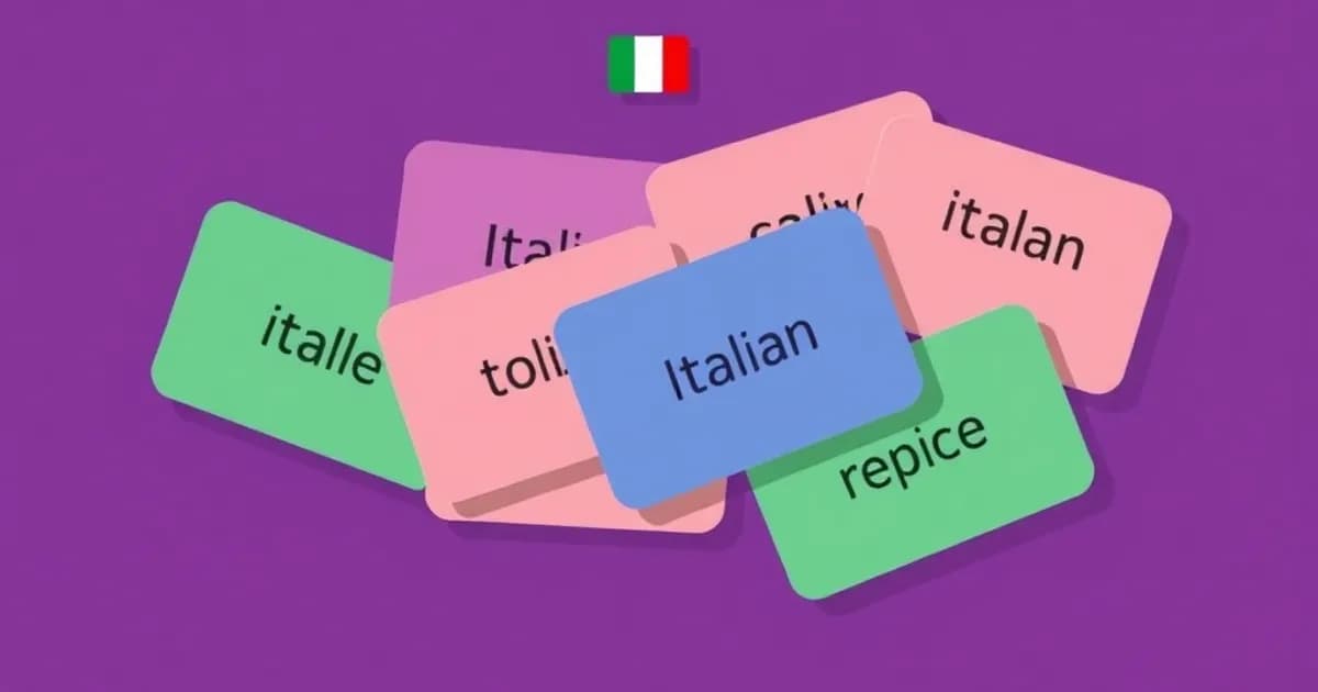 Most common italian words - study with AI flashcards and spaced repetition