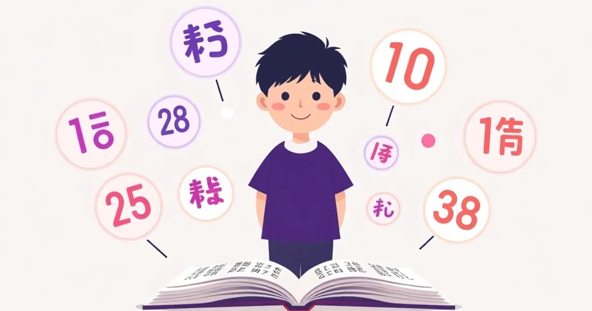 Japanese numbers counting - study with AI flashcards and spaced repetition