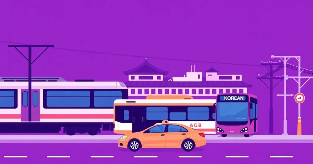 Korean transportation terms - study with AI flashcards and spaced repetition