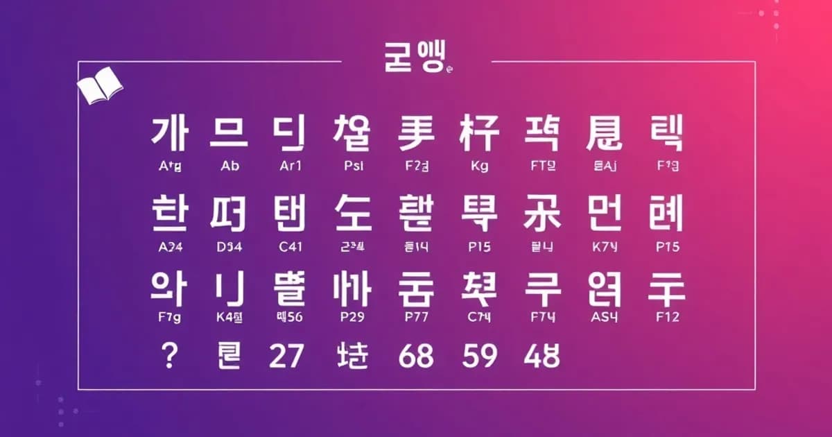 Korean alphabet chart - study with AI flashcards and spaced repetition