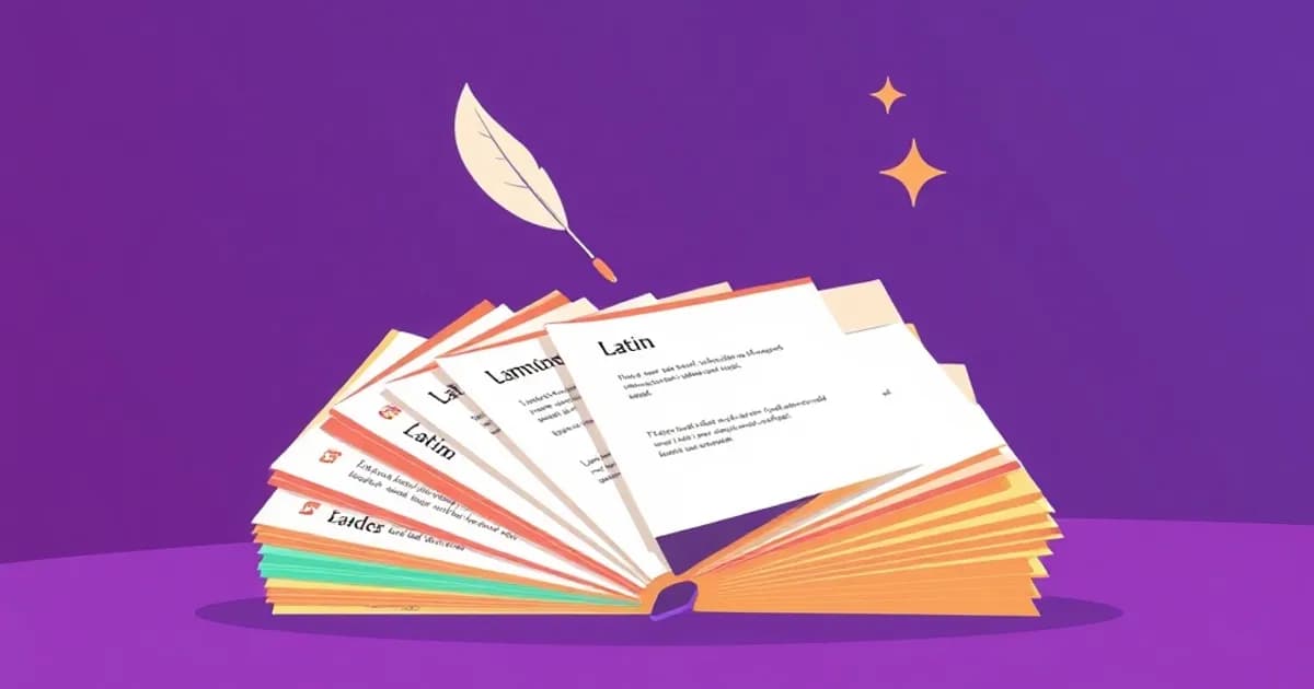 Latin flashcards - study with AI flashcards and spaced repetition