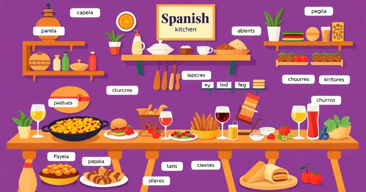 Spanish food and drinks vocabulary - study with AI flashcards and spaced repetition