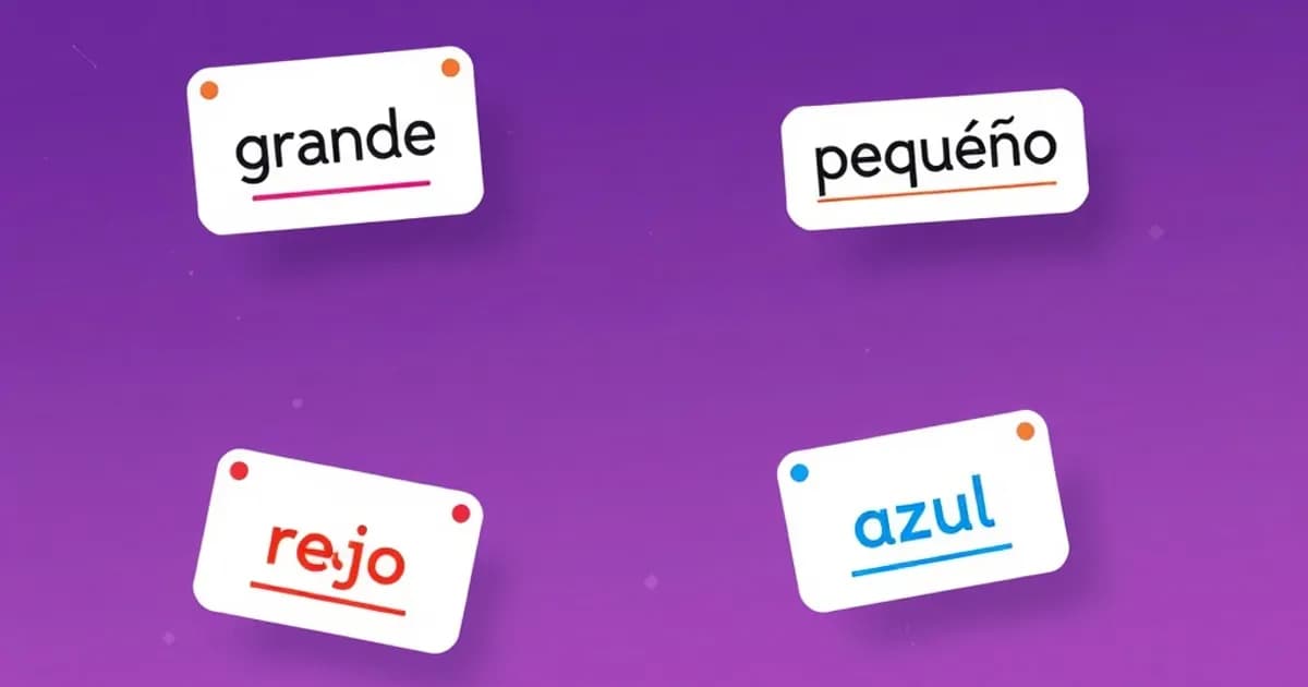 Spanish adjectives - study with AI flashcards and spaced repetition