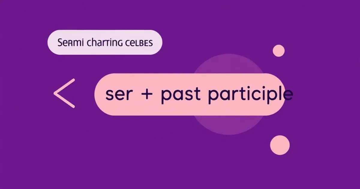 Spanish passive voice construction - study with AI flashcards and spaced repetition