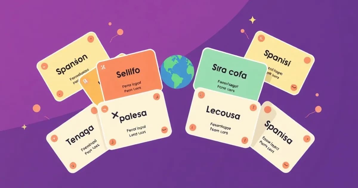 Spanish vocabulary - study with AI flashcards and spaced repetition