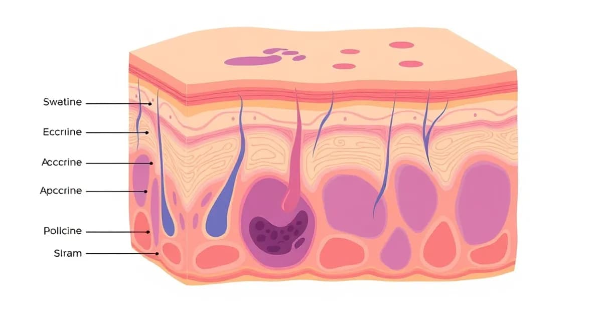 Sweat glands anatomy - study with AI flashcards and spaced repetition