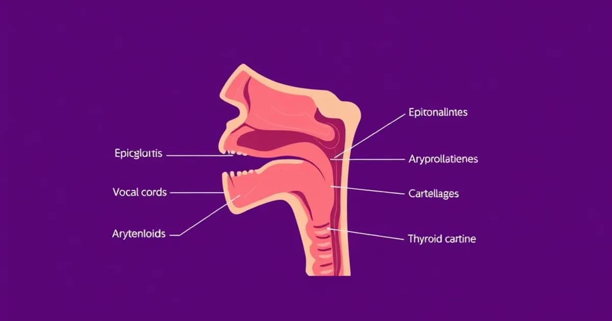 Larynx structure anatomy - study with AI flashcards and spaced repetition