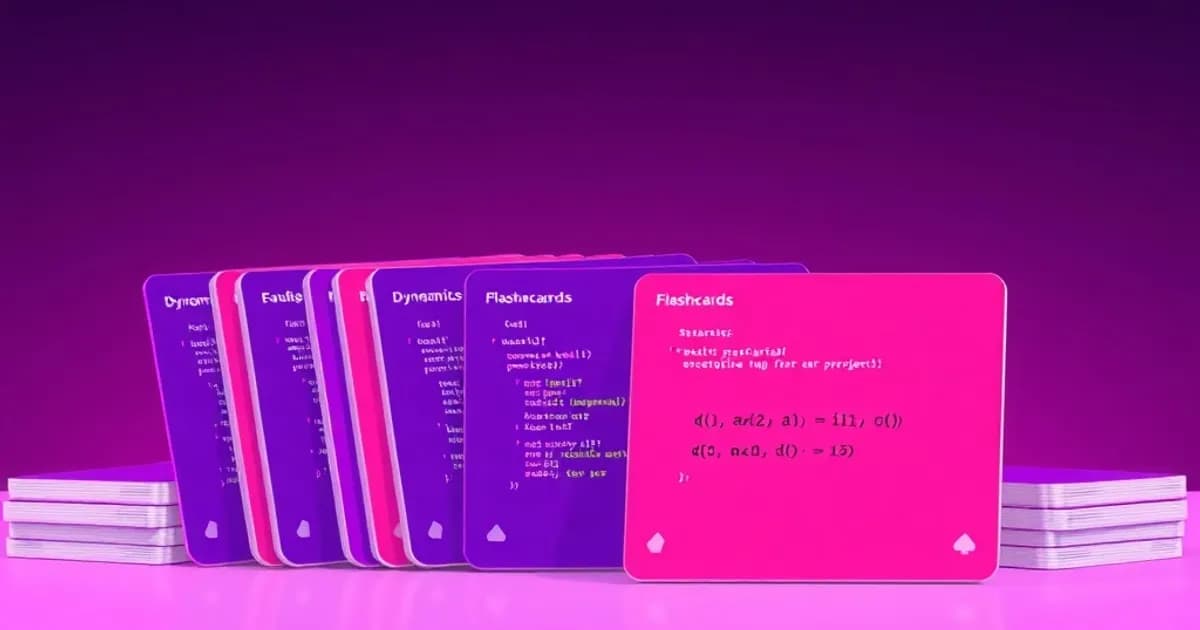 Dynamic programming flashcards - study with AI flashcards and spaced repetition