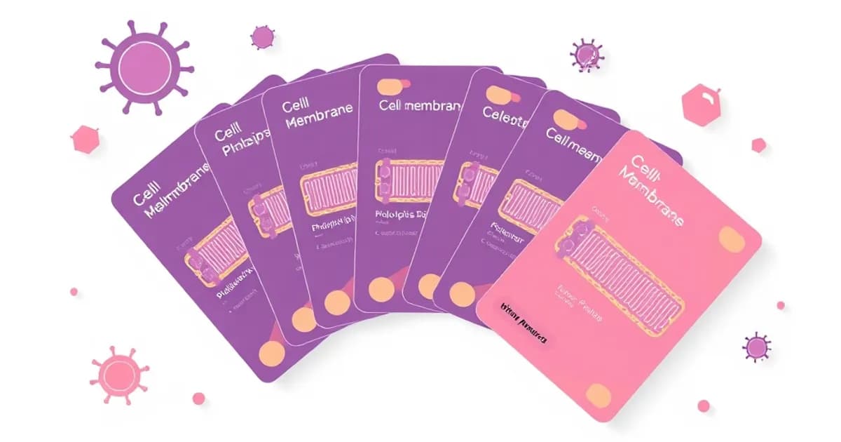 Cell membrane flashcards - study with AI flashcards and spaced repetition