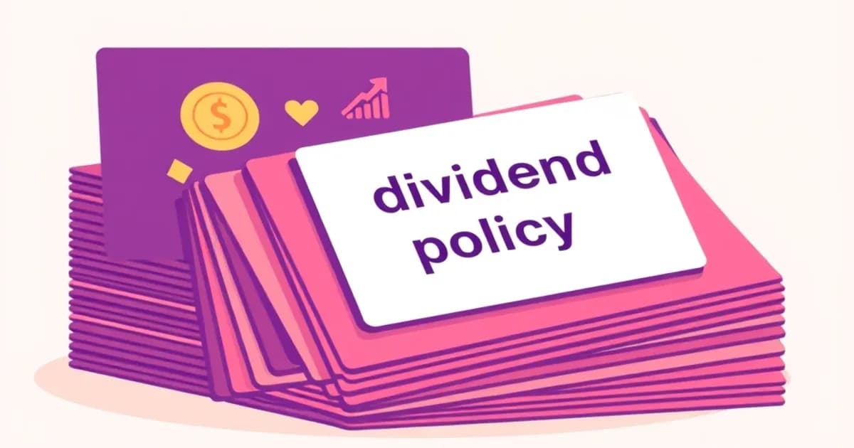 Dividend policy flashcards - study with AI flashcards and spaced repetition
