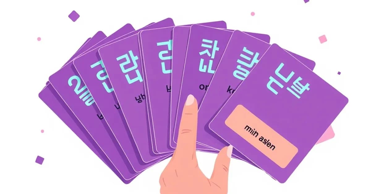 Korean language flashcards - study with AI flashcards and spaced repetition
