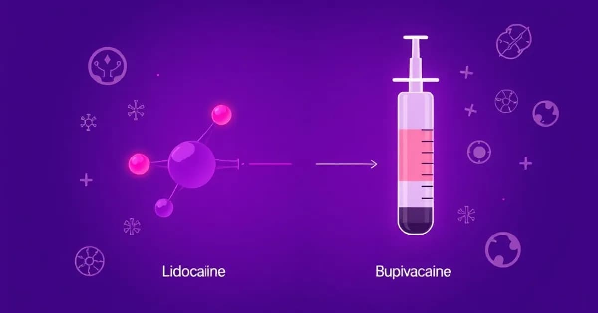 Local anesthetic lidocaine bupivacaine - study with AI flashcards and spaced repetition