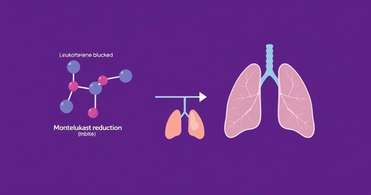 Leukotriene inhibitor montelukast - study with AI flashcards and spaced repetition