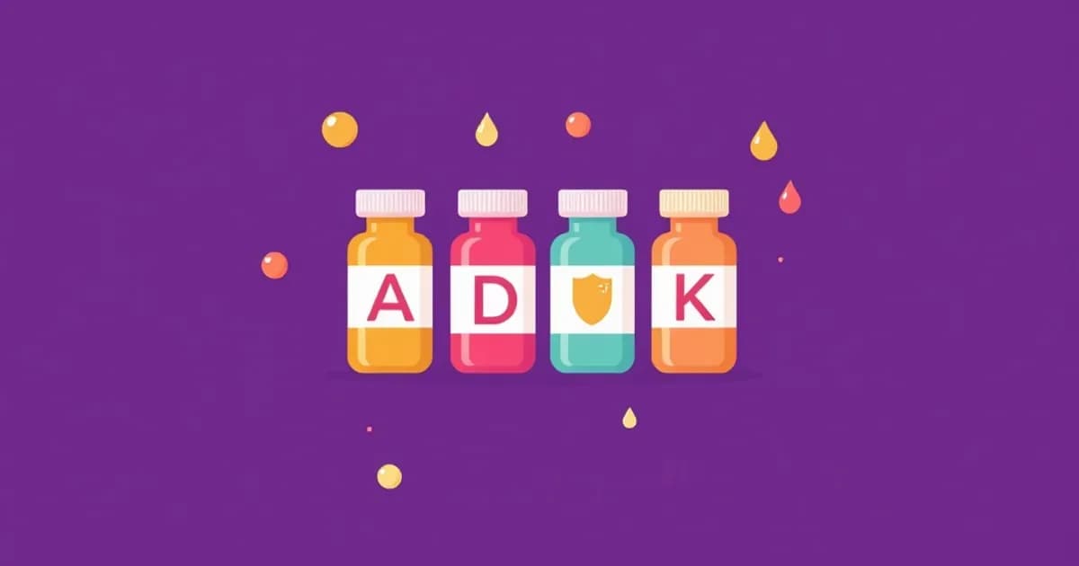 Fat soluble vitamins ADEK - study with AI flashcards and spaced repetition