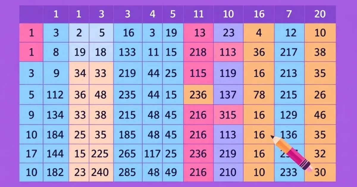 Printable multiplication table - study with AI flashcards and spaced repetition