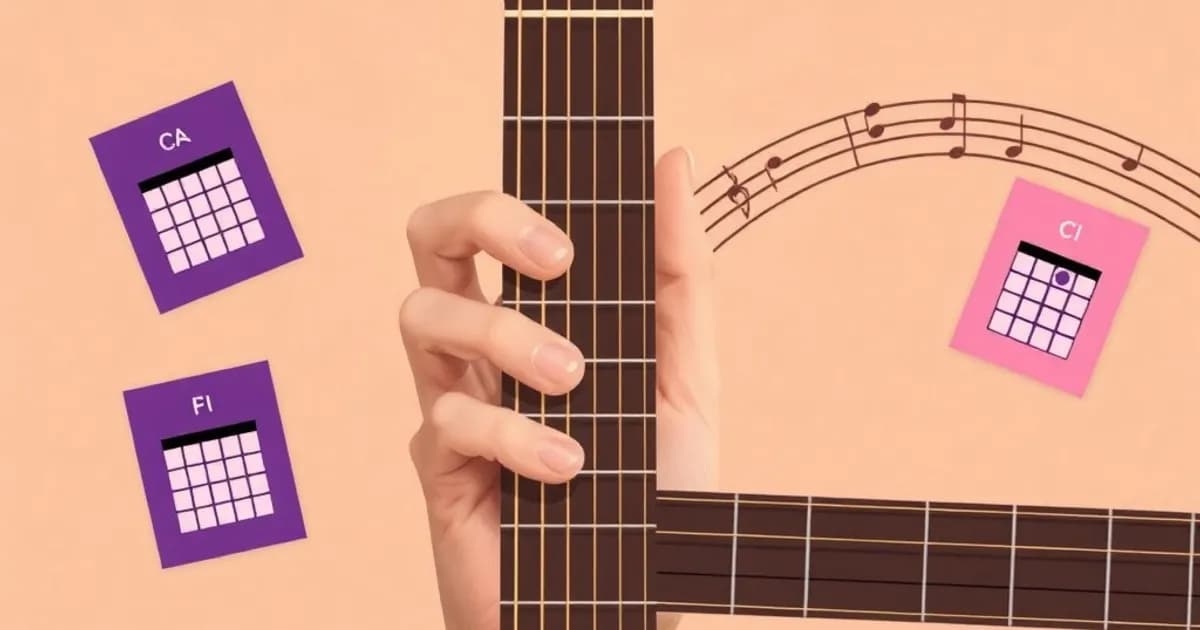 How to study guitar chords - study with AI flashcards and spaced repetition