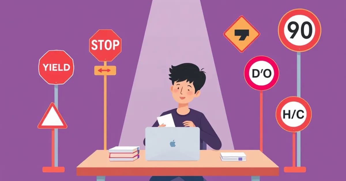 Road signs test study guide - study with AI flashcards and spaced repetition