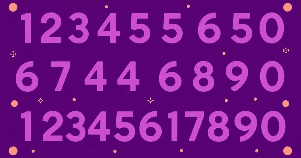 Arabic numbers 1-20 - study with AI flashcards and spaced repetition
