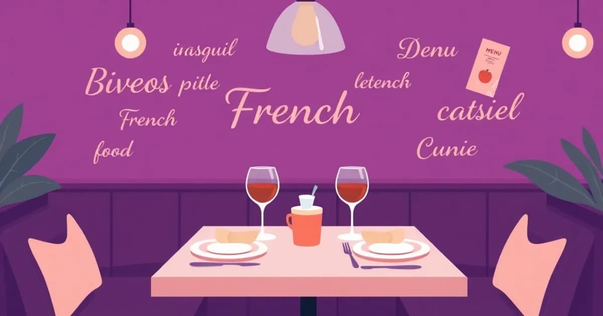 French restaurant vocabulary - study with AI flashcards and spaced repetition