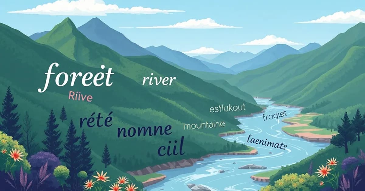 French environment vocabulary - study with AI flashcards and spaced repetition