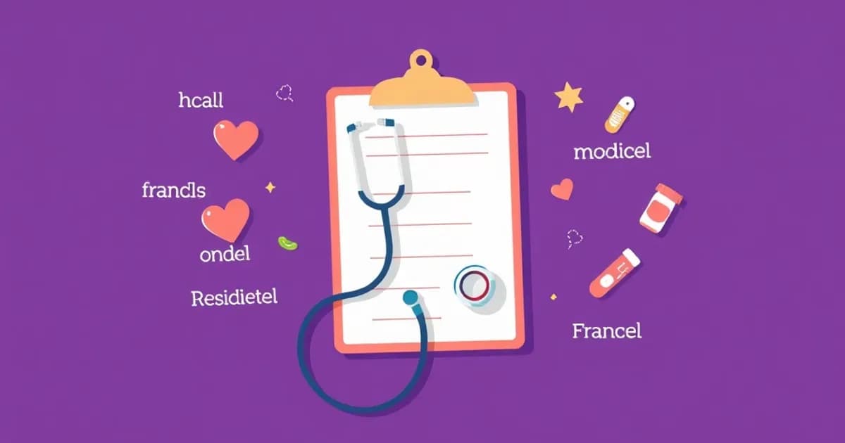 French medical vocabulary - study with AI flashcards and spaced repetition