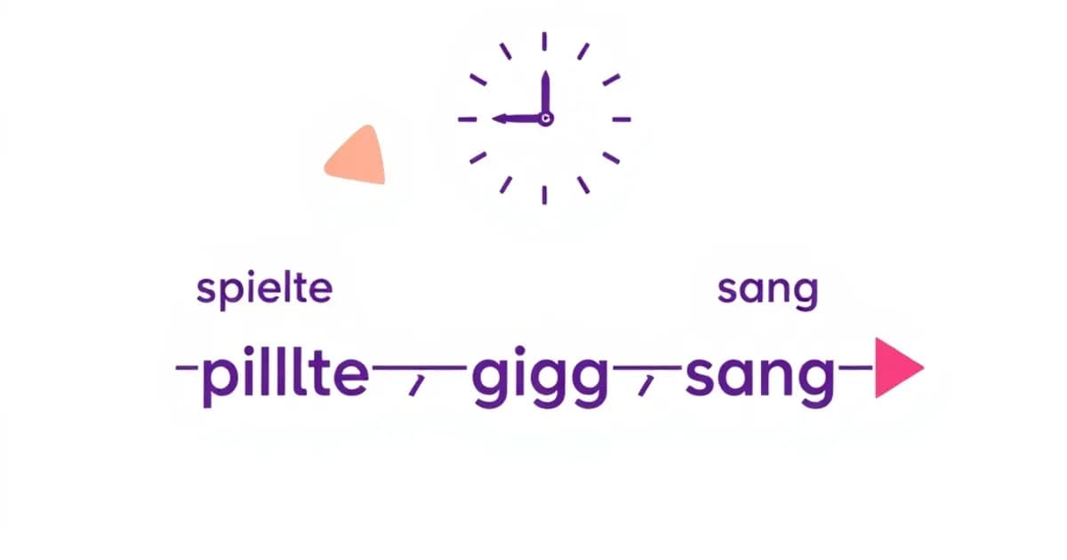 German preterite past tense - study with AI flashcards and spaced repetition