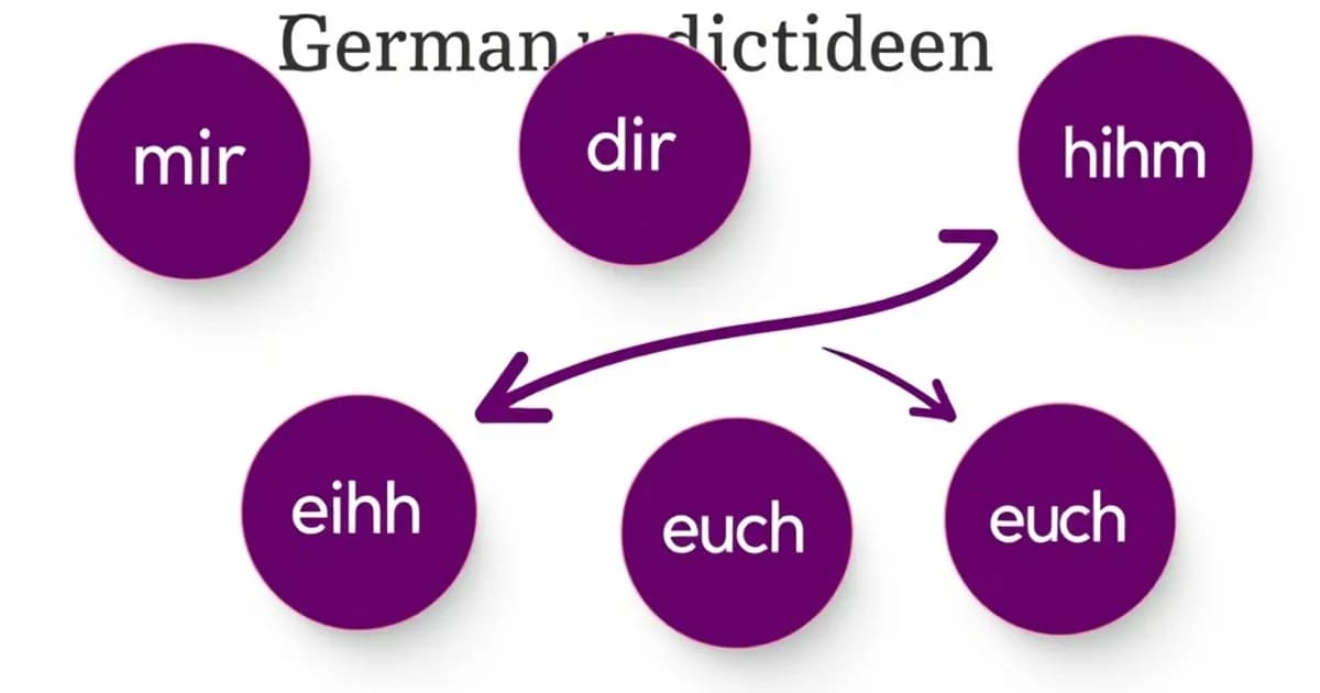 German indirect object pronouns - study with AI flashcards and spaced repetition