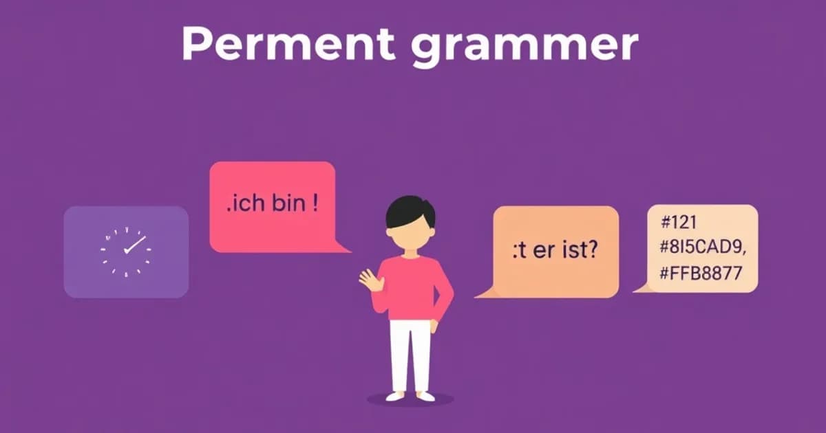 German present tense - study with AI flashcards and spaced repetition