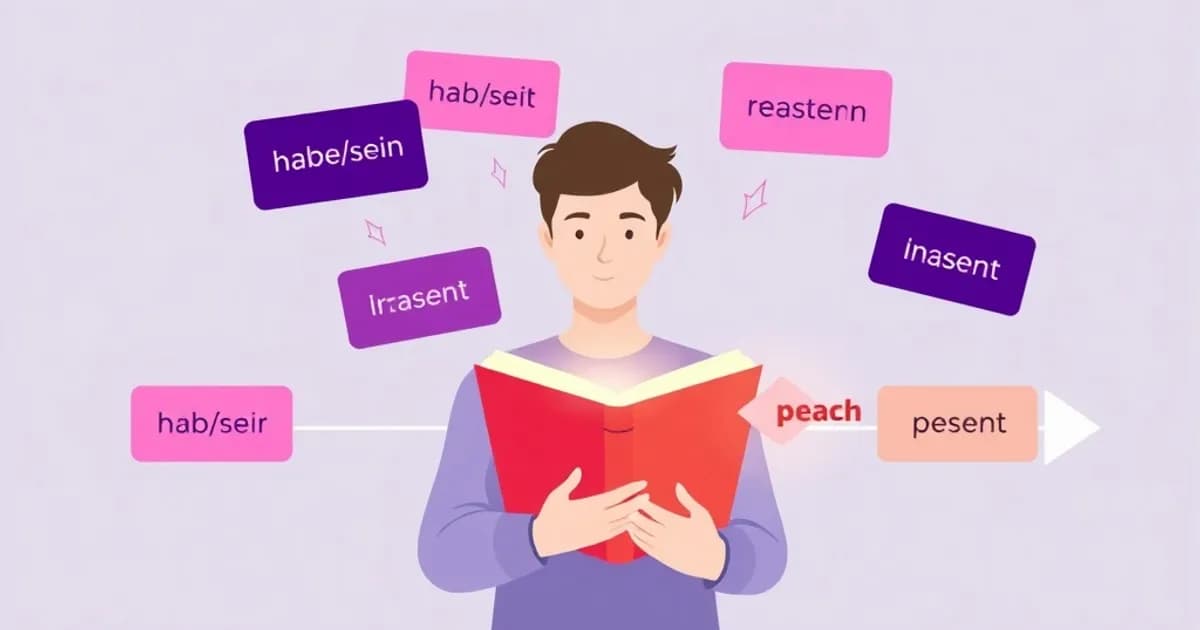 German present perfect - study with AI flashcards and spaced repetition