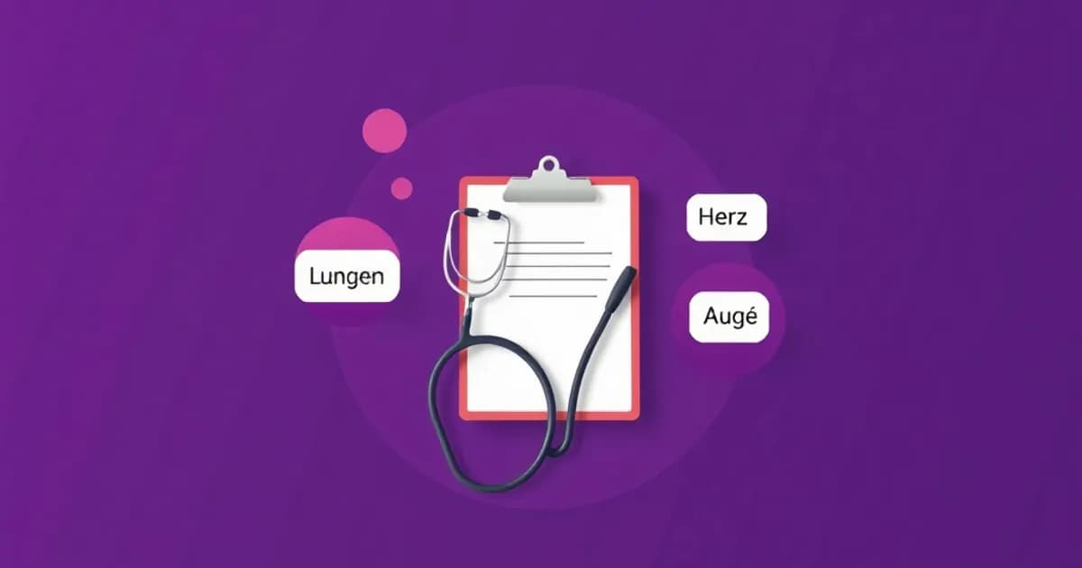German medical vocabulary - study with AI flashcards and spaced repetition