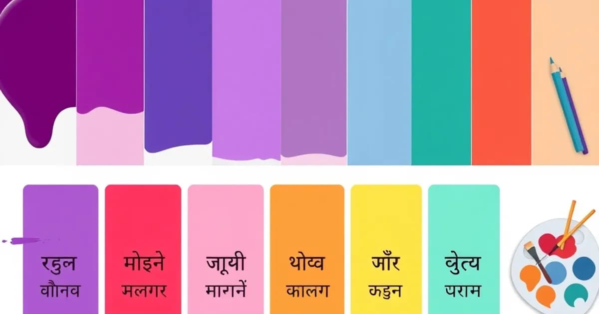 Hindi colors vocabulary - study with AI flashcards and spaced repetition