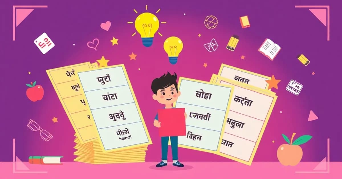 Hindi school vocabulary - study with AI flashcards and spaced repetition