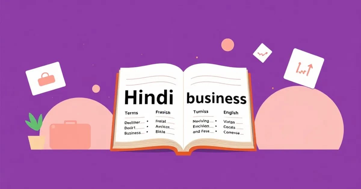 Hindi business vocabulary - study with AI flashcards and spaced repetition
