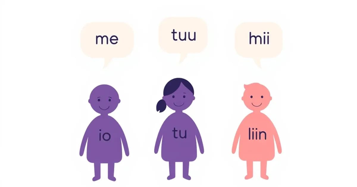 Italian pronouns io tu lui - study with AI flashcards and spaced repetition