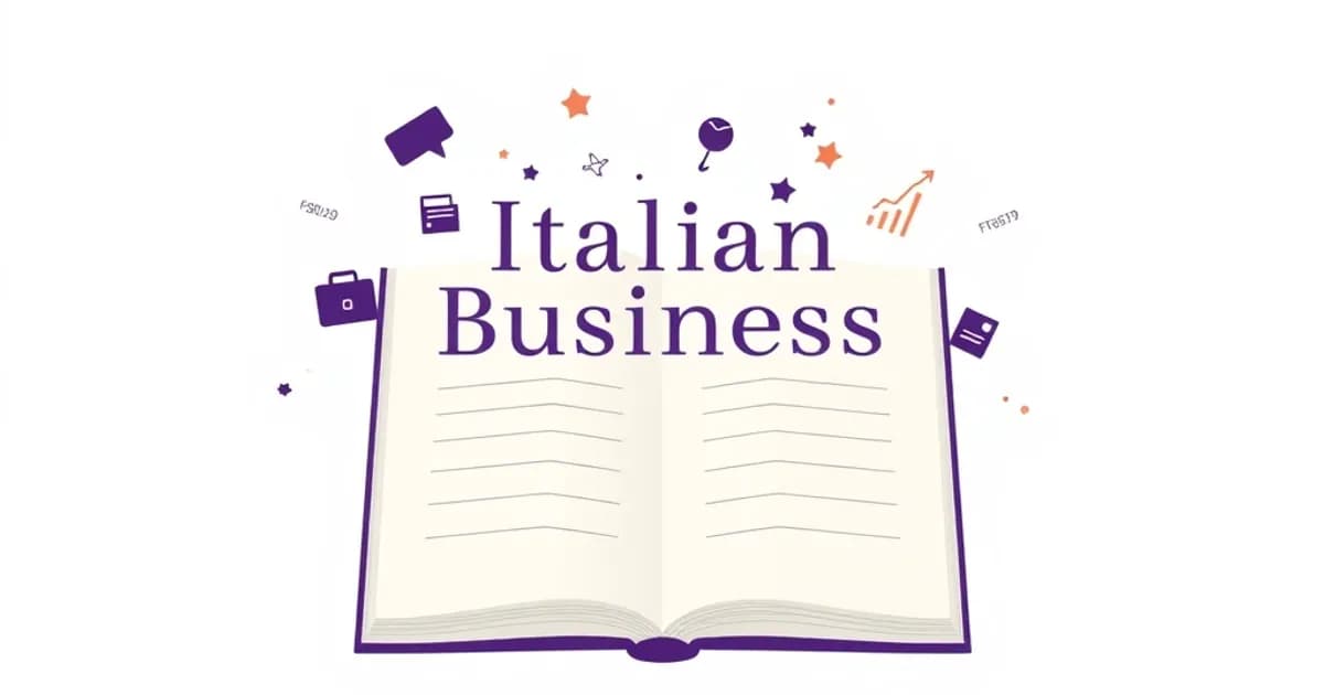 Italian business vocabulary - study with AI flashcards and spaced repetition