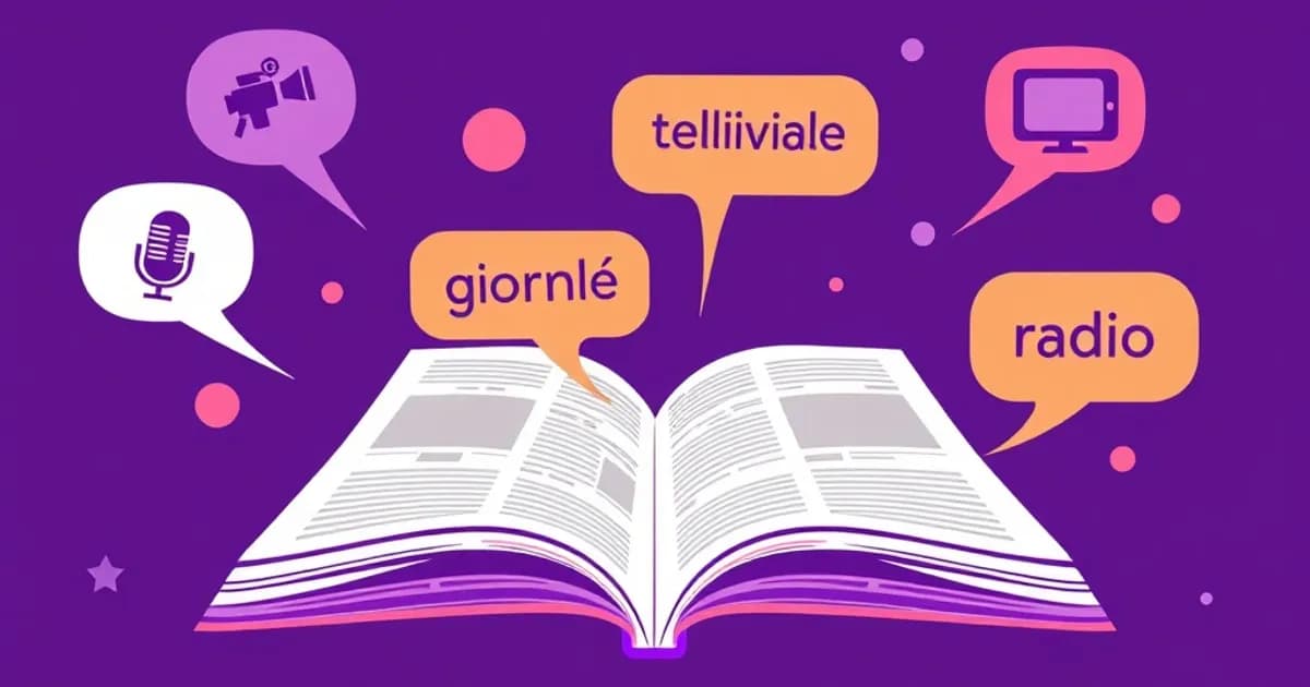 Italian media vocabulary - study with AI flashcards and spaced repetition