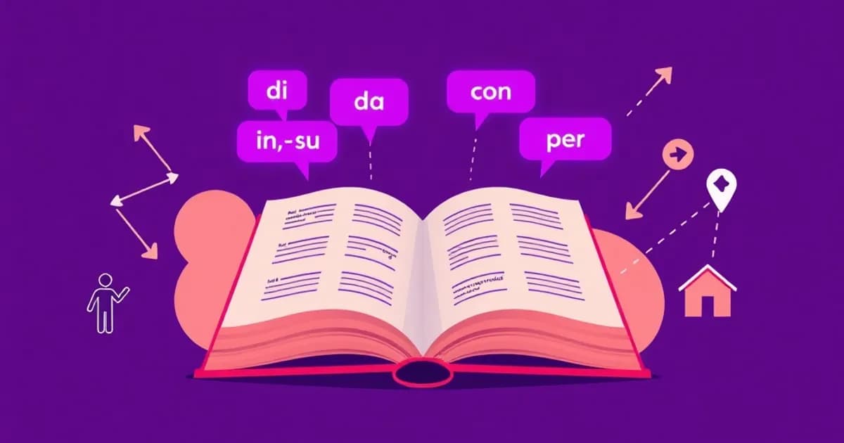 Italian prepositions guide - study with AI flashcards and spaced repetition